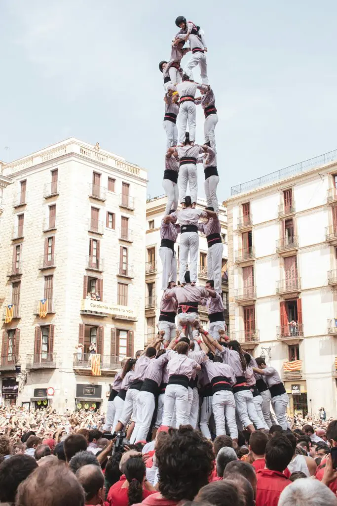 la merce barcelona castells castellers