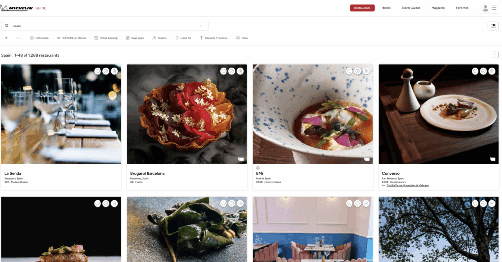 מדריך מישלן לספרד